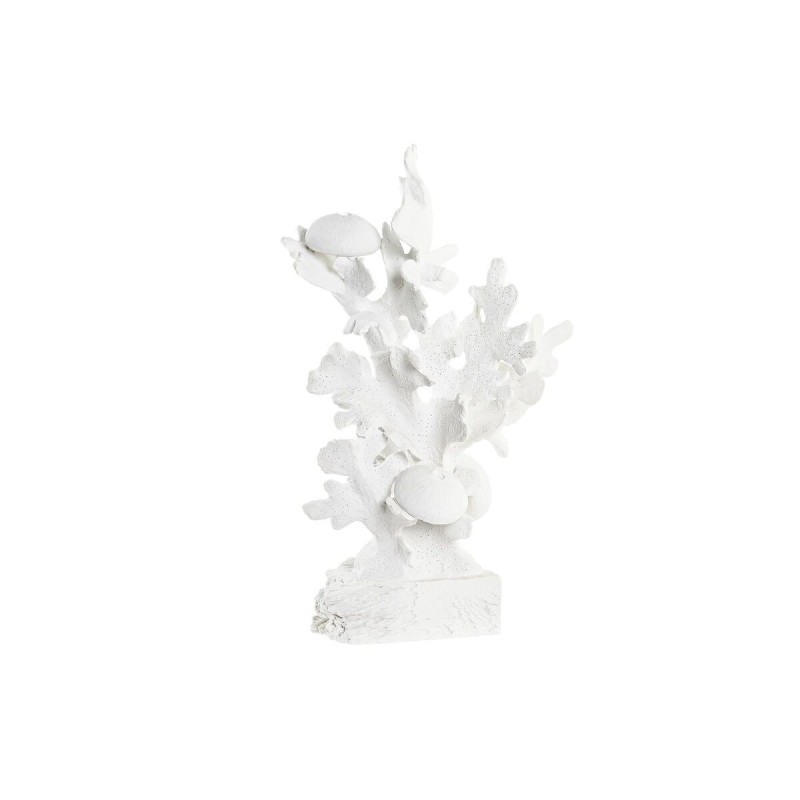 Figurine Décorative DKD Home Decor Corail Blanc Résine méditerranéen (28,5 x 16,5 x 42,4 cm) - Acheter à 54,32 € seulement chez 