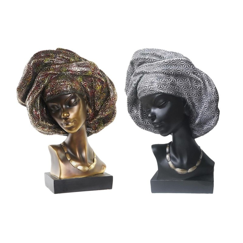 Figurine Décorative DKD Home Decor Résine Africaine (27 x 15 x 38 cm) (2 Unités) - Acheter à 71,93 € seulement chez Collector's 