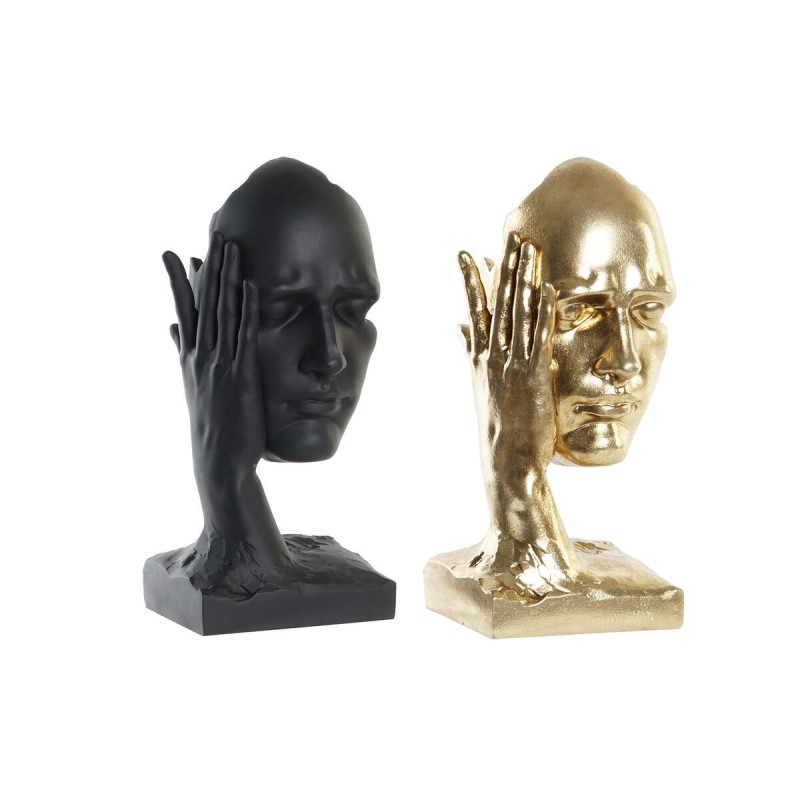 Figurine Décorative DKD Home Decor Visage Résine (13,5 x 13,5 x 29,5 cm) (2 Unités) - Acheter à 40,73 € seulement chez Collector