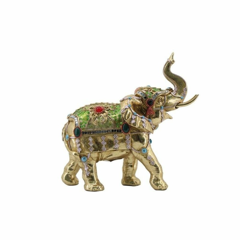 Figurine Décorative DKD Home Decor Eléphant Résine Moderne (24 x 12 x 23,5 cm) - Acheter à 30,76 € seulement chez Collector's Bo