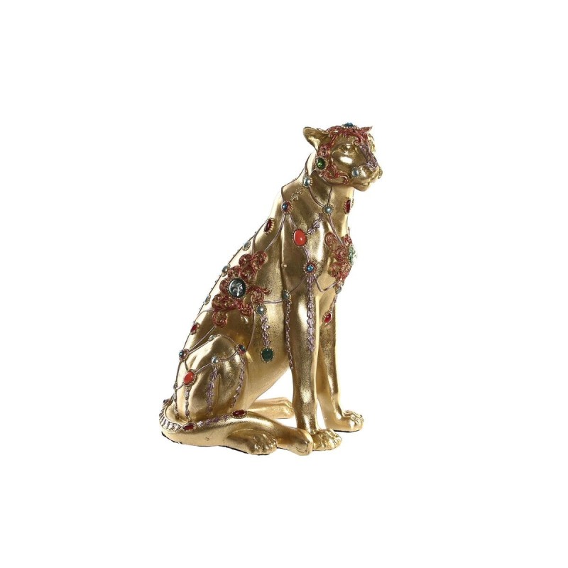 Figurine Décorative DKD Home Decor Léopard Résine Colonial (25,5 x 17 x 33 cm) - Acheter à 46,75 € seulement chez Collector's Bo