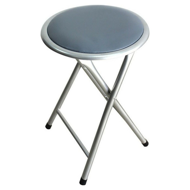 Tabouret Pliable Rembourré Gris (30 x 30 x 44,5 cm) - Acheter à 7,20 € seulement chez Collector's Boutique