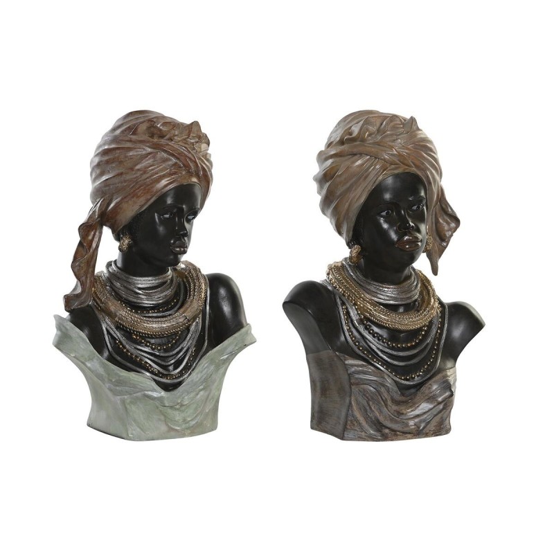 Figurine Décorative DKD Home Decor Résine Colonial Africaine (26 x 17 x 40 cm) (2 Unités) - Acheter à 89,41 € seulement chez Col