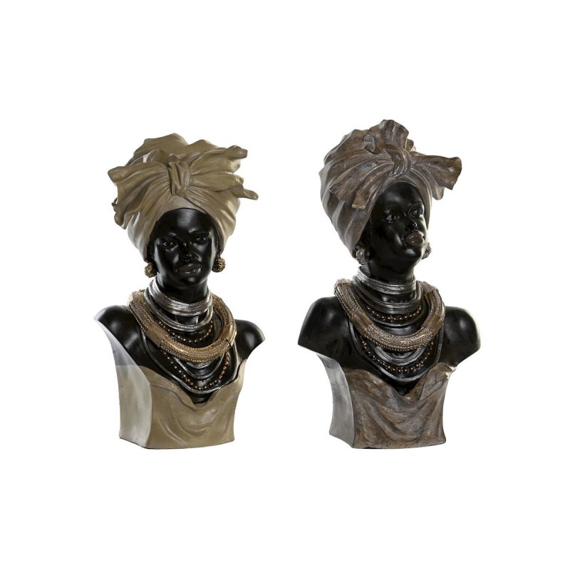 Figurine Décorative DKD Home Decor Résine Colonial Africaine (22 x 15 x 37 cm) (2 Unités) - Acheter à 75,80 € seulement chez Col