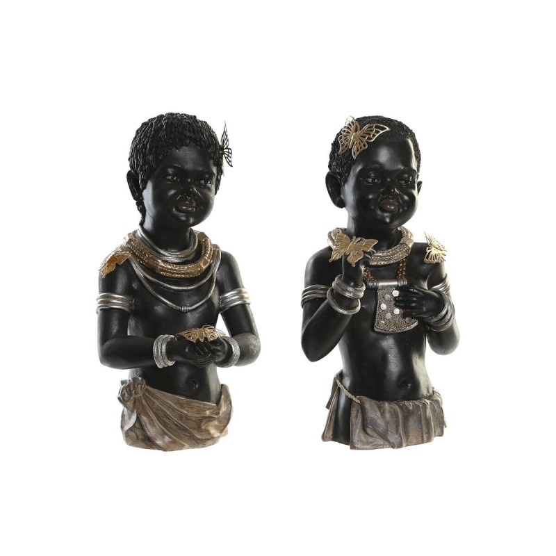 Figurine Décorative DKD Home Decor Résine Colonial Africaine (20,5 x 18 x 35 cm) (2 Unités) - Acheter à 71,45 € seulement chez C