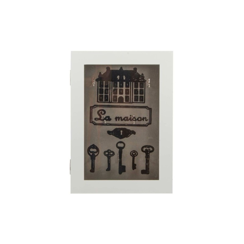 Armoire à clés DKD Home Decor MDF Blanc (23 x 32 x 6 cm) - Acheter à 15,49 € seulement chez Collector's Boutique