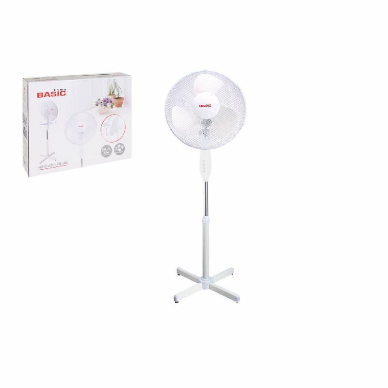 Ventilateur sur Pied Basic Home Blanc 40W - Acheter à 29,82 € seulement chez Collector's Boutique