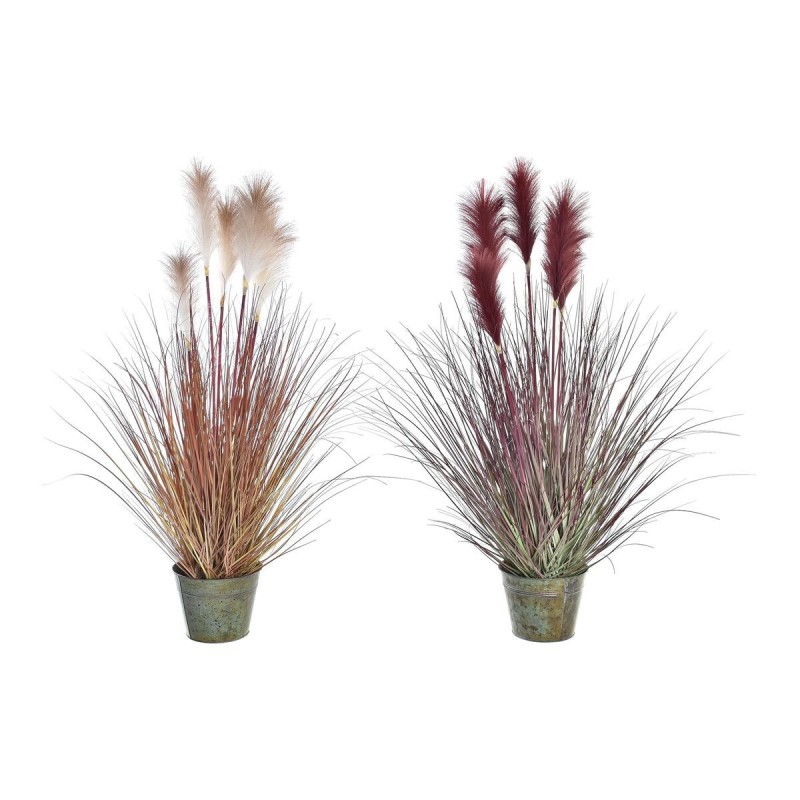 Plante décorative DKD Home Decor Orange Bordeaux PE (20 x 20 x 90 cm) (2 Unités) - Acheter à 71,28 € seulement chez Collector's 