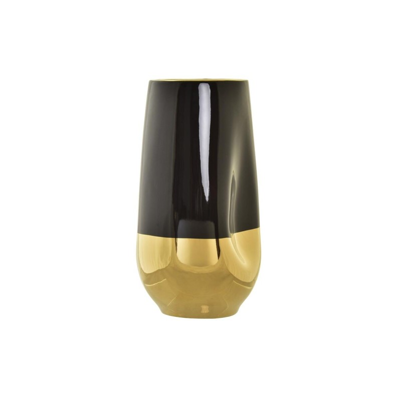 Vase DKD Home Decor Porcelaine Noir Doré Moderne (16 x 15 x 29 cm) - Acheter à 28,73 € seulement chez Collector's Boutique