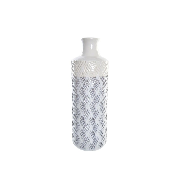 Vase DKD Home Decor Porcelaine Bleu Bicolore méditerranéen (15 x 15 x 46 cm) - Acheter à 25,43 € seulement chez Collector's Bout