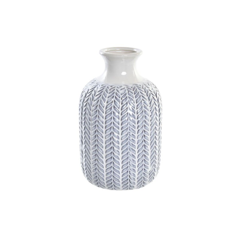 Vase DKD Home Decor Porcelaine Bleu Blanc méditerranéen (16 x 16 x 25 cm) - Acheter à 16,24 € seulement chez Collector's Boutiqu