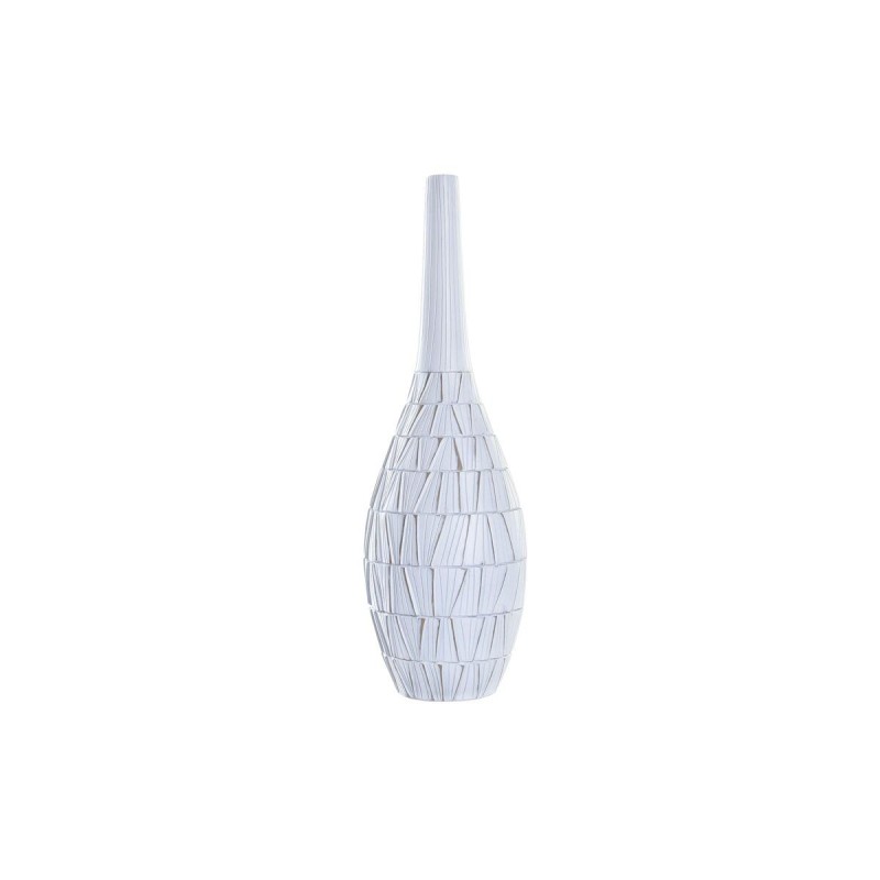 Vase DKD Home Decor Blanc Résine Moderne (19 x 19 x 60 cm) - Acheter à 49,72 € seulement chez Collector's Boutique