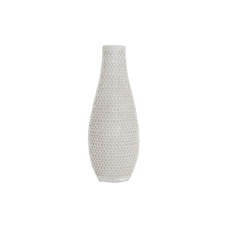 Vase DKD Home Decor Blanc Résine Moderne (14 x 7 x 37 cm) - Acheter à 15,25 € seulement chez Collector's Boutique