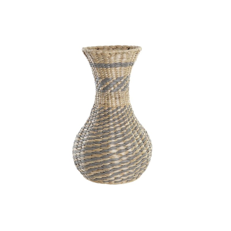 Vase DKD Home Decor Naturel Gris Fibre (25 x 25 x 41 cm) - Acheter à 26,68 € seulement chez Collector's Boutique