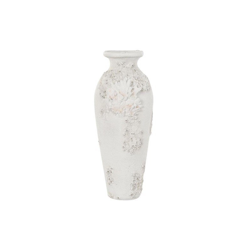 Vase DKD Home Decor Corail Blanc Résine méditerranéen (37,5 x 31,7 x 81 cm) - Acheter à 140,36 € seulement chez Collector's Bout