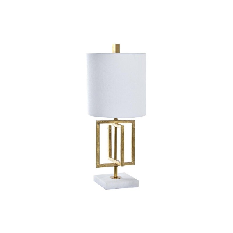 Lampe de bureau DKD Home Decor Doré Blanc 220 V 50 W Moderne (25 x 25 x 60 cm) - Acheter à 89,38 € seulement chez Collector's Bo