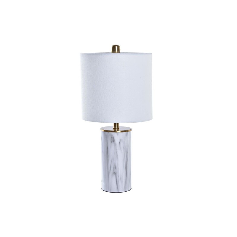 Lampe de bureau DKD Home Decor Doré Blanc 220 V 50 W Moderne (23 x 23 x 47 cm) - Acheter à 71,34 € seulement chez Collector's Bo