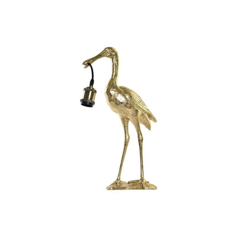 Lampe de bureau DKD Home Decor Doré Oiseau 220 V 50 W (28 x 13 x 48 cm) - Acheter à 73,81 € seulement chez Collector's Boutique