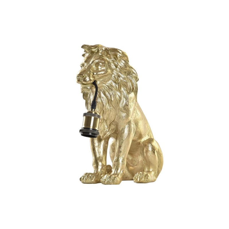 Lampe de bureau DKD Home Decor Doré Lion 220 V 50 W (31,5 x 18 x 35,5 cm) - Acheter à 75,59 € seulement chez Collector's Boutiqu