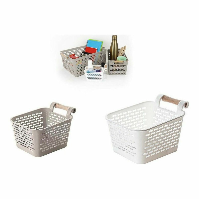 Panier Multi-usages Confortime Bois (13 x 11 x 8 cm) - Acheter à 1,06 € seulement chez Collector's Boutique