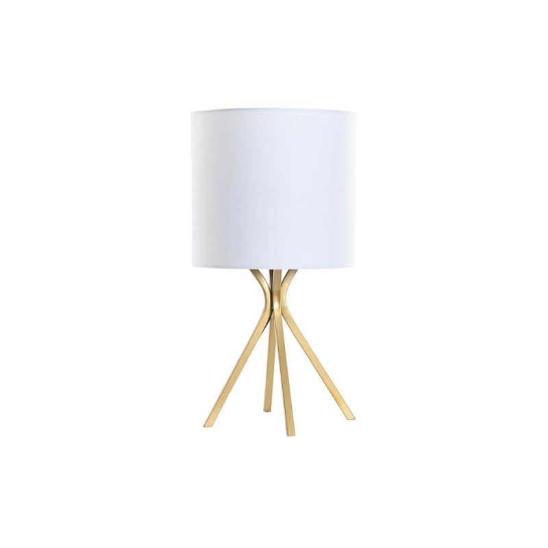 Lampe de bureau DKD Home Decor Doré Blanc 220 V 50 W (30 x 30 x 56 cm) - Acheter à 51,95 € seulement chez Collector's Boutique