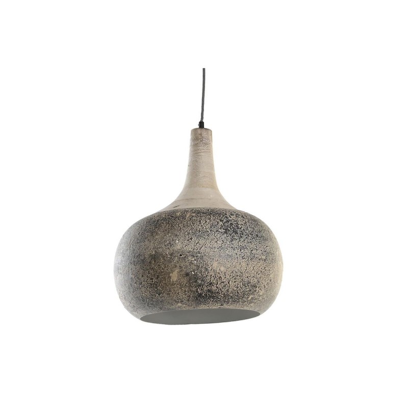 Suspension DKD Home Decor Naturel Beige Gris foncé 50 W (37 x 37 x 48 cm) - Acheter à 74,08 € seulement chez Collector's Boutiqu