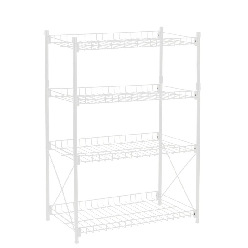 Étagère Confortime Métal Blanc (52 x 34 x 86 cm) - Acheter à 27,88 € seulement chez Collector's Boutique