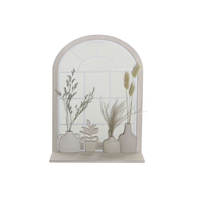 Miroir mural DKD Home Decor Vase Verre Beige MDF Résine Cottage (35 x 10 x 50 cm) - Acheter à 38,77 € seulement chez Collector's