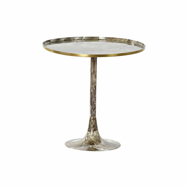 Table d'appoint DKD Home Decor Marron Aluminium Marbre (51 x 51 x 51 cm) - Acheter à 94,08 € seulement chez Collector's Boutique