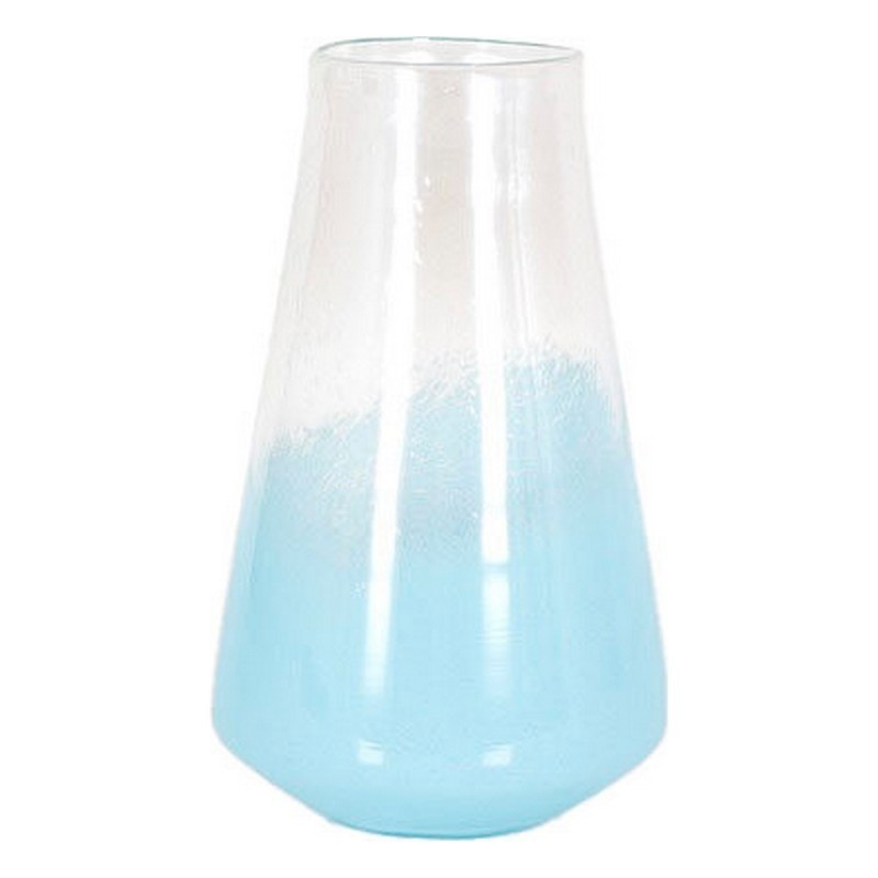 Vase DKD Home Decor Verre Bleu (21 x 21 x 34,5 cm) - Acheter à 39,55 € seulement chez Collector's Boutique