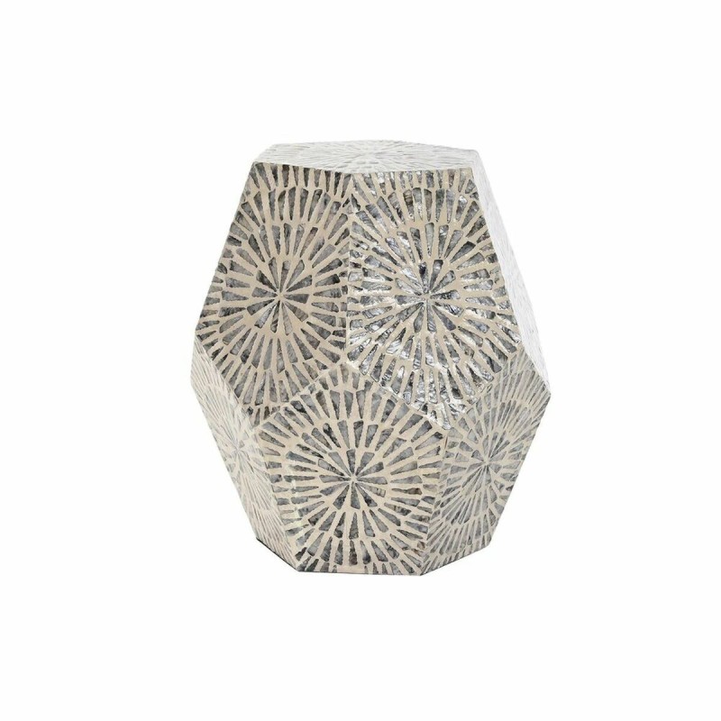 Table d'appoint DKD Home Decor Gris Beige Nacre noire Moderne (46 x 46 x 50 cm) - Acheter à 82,97 € seulement chez Collector's B