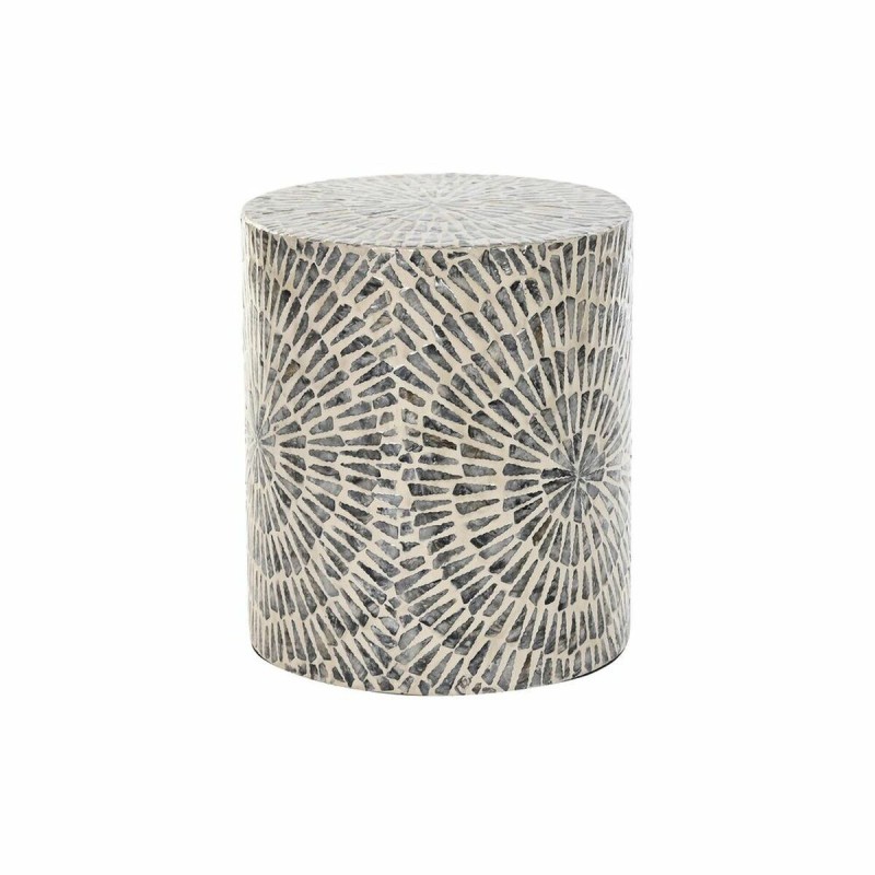 Table d'appoint DKD Home Decor Gris Beige Nacre noire Moderne (35 x 35 x 40 cm) - Acheter à 67,90 € seulement chez Collector's B