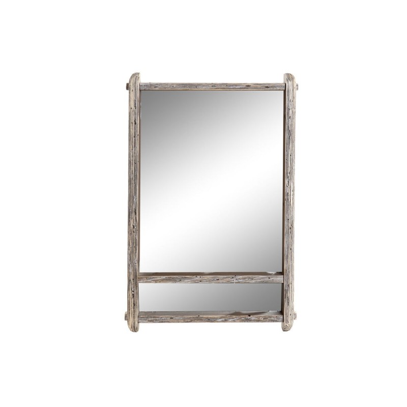 Miroir mural DKD Home Decor Verre Naturel Bois de paulownia (47 x 8 x 70 cm) - Acheter à 60,61 € seulement chez Collector's Bout