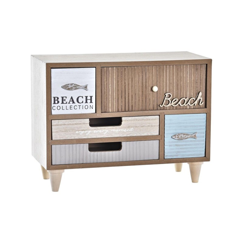 Boîte à bijoux DKD Home Decor Bois Plage (29 x 14 x 22 cm) - Acheter à 31,45 € seulement chez Collector's Boutique