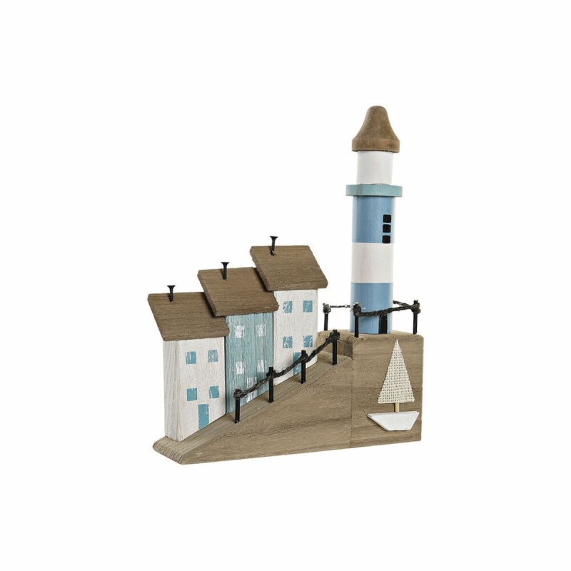 Figurine Décorative DKD Home Decor Naturel Bleu MDF Phare (24 x 8 x 30 cm) - Acheter à 20,66 € seulement chez Collector's Boutiq