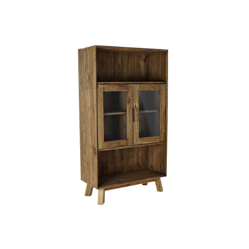 Étagère DKD Home Decor Verre Naturel Bois Recyclé 4 Etagères (90 x 40 x 160 cm) - Acheter à 545,33 € seulement chez Collector's 