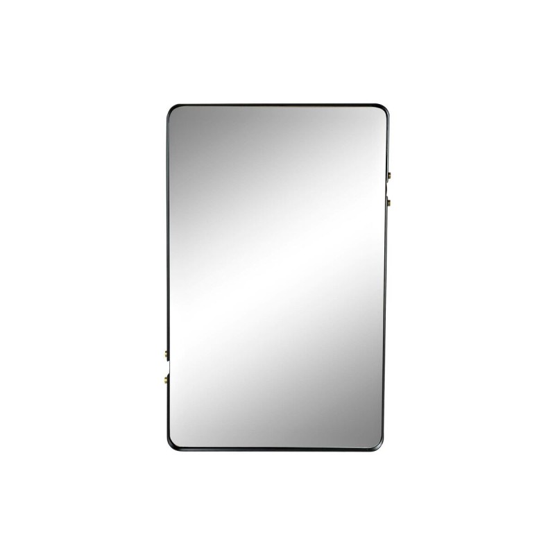 Miroir mural DKD Home Decor Miroir Noir Doré Métal (52 x 4 x 82 cm) - Acheter à 73,20 € seulement chez Collector's Boutique