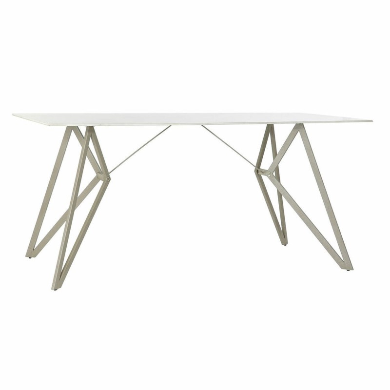 Table de Salle à Manger DKD Home Decor Gris Beige Métal Résine (160 x 90 x 76 cm) - Acheter à 241,10 € seulement chez Collector'