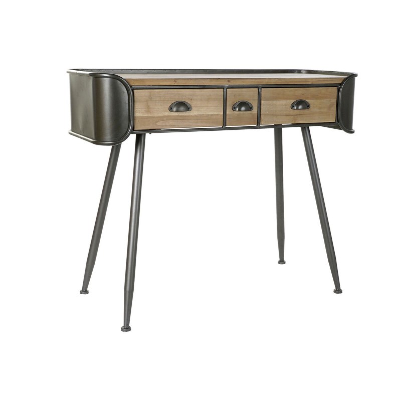 Console DKD Home Decor Sapin Naturel Gris Métal (103 x 38 x 82,5 cm) - Acheter à 191,82 € seulement chez Collector's Boutique