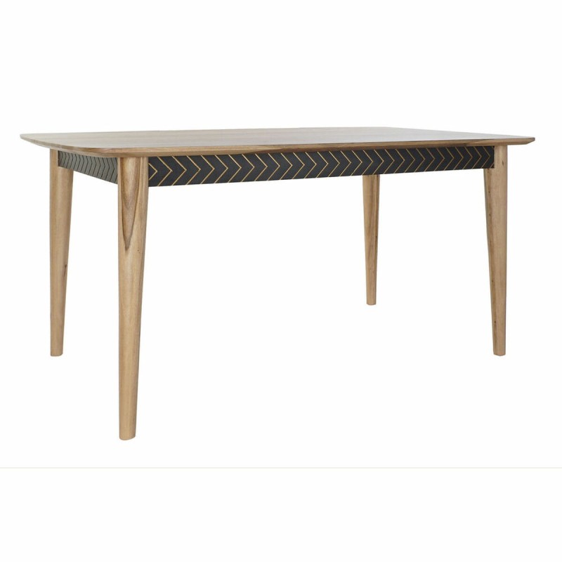 Table de Salle à Manger DKD Home Decor Naturel Noir (160 x 90 x 76 cm) - Acheter à 441,19 € seulement chez Collector's Boutique