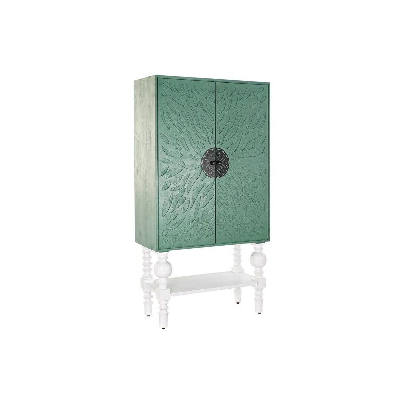 Armoire DKD Home Decor Métal Bois Turquoise Blanc (106 x 48 x 208 cm) - Acheter à 697,85 € seulement chez Collector's Boutique