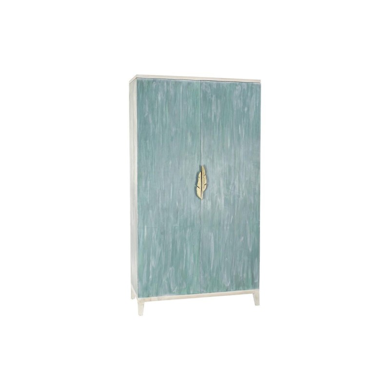 Armoire DKD Home Decor Métal Bois Turquoise (110 x 50 x 205 cm) - Acheter à 786,68 € seulement chez Collector's Boutique