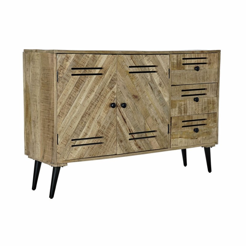 Buffet DKD Home Decor Noir Métal Bois de manguier (140 x 40 x 93 cm) - Acheter à 458,47 € seulement chez Collector's Boutique