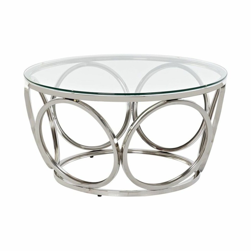 Table Basse DKD Home Decor Verre Acier inoxydable (60 x 60 x 43 cm) - Acheter à 242,30 € seulement chez Collector's Boutique