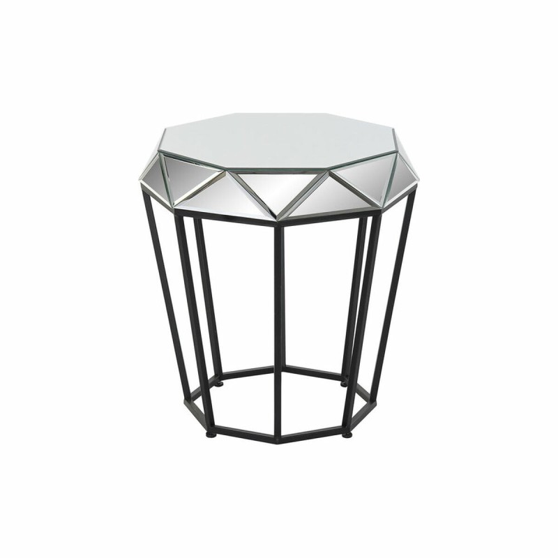 Table d'appoint DKD Home Decor Miroir Noir Métal Moderne (50 x 50 x 55 cm) - Acheter à 107,81 € seulement chez Collector's Bouti