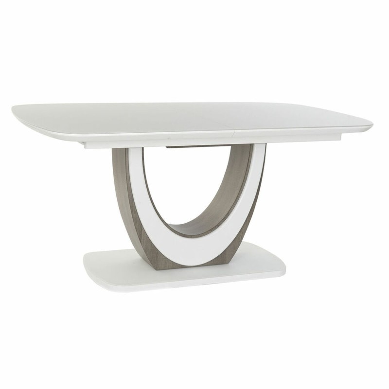 Table de Salle à Manger DKD Home Decor Verre Bois Marron Blanc Bois MDF (160 x 90 x 76 cm) - Acheter à 545,35 € seulement chez C