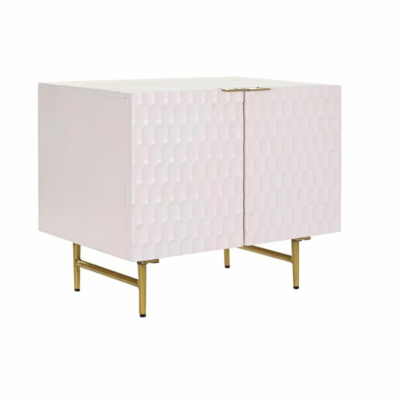 Buffet DKD Home Decor Rose Doré Métal Bois de manguier (63 x 43 x 52 cm) - Acheter à 127,21 € seulement chez Collector's Boutiqu