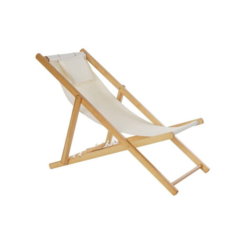 Chaise longue DKD Home Decor Beige Naturel Polyester MDF (57,5 x 113 x 77 cm) - Acheter à 65,03 € seulement chez Collector's Bou