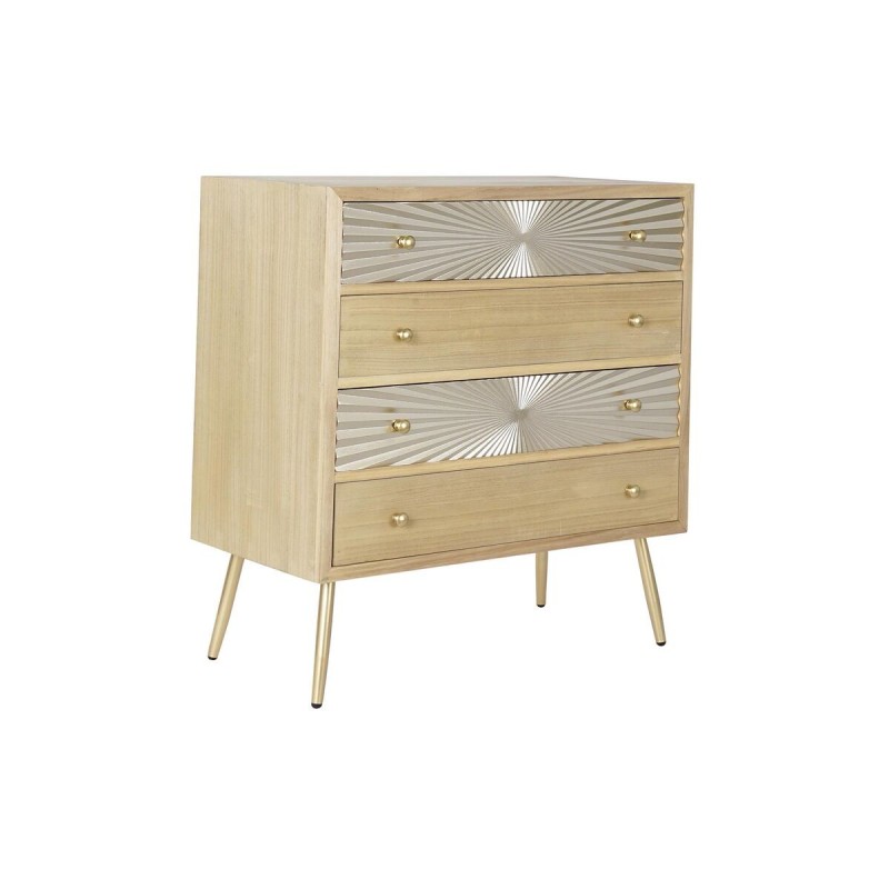 Commode DKD Home Decor Sapin Naturel Doré Métal Moderne (80 x 40 x 87,5 cm) - Acheter à 210,34 € seulement chez Collector's Bout