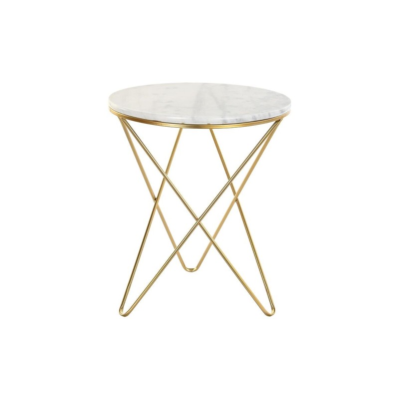 Table d'appoint DKD Home Decor Doré Métal Marbre (50 x 50 x 59,5 cm) - Acheter à 112,91 € seulement chez Collector's Boutique